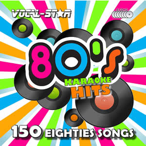 Vocal-Star 80s Karaoke Disc Set 8 CDG Discs 150 Songs