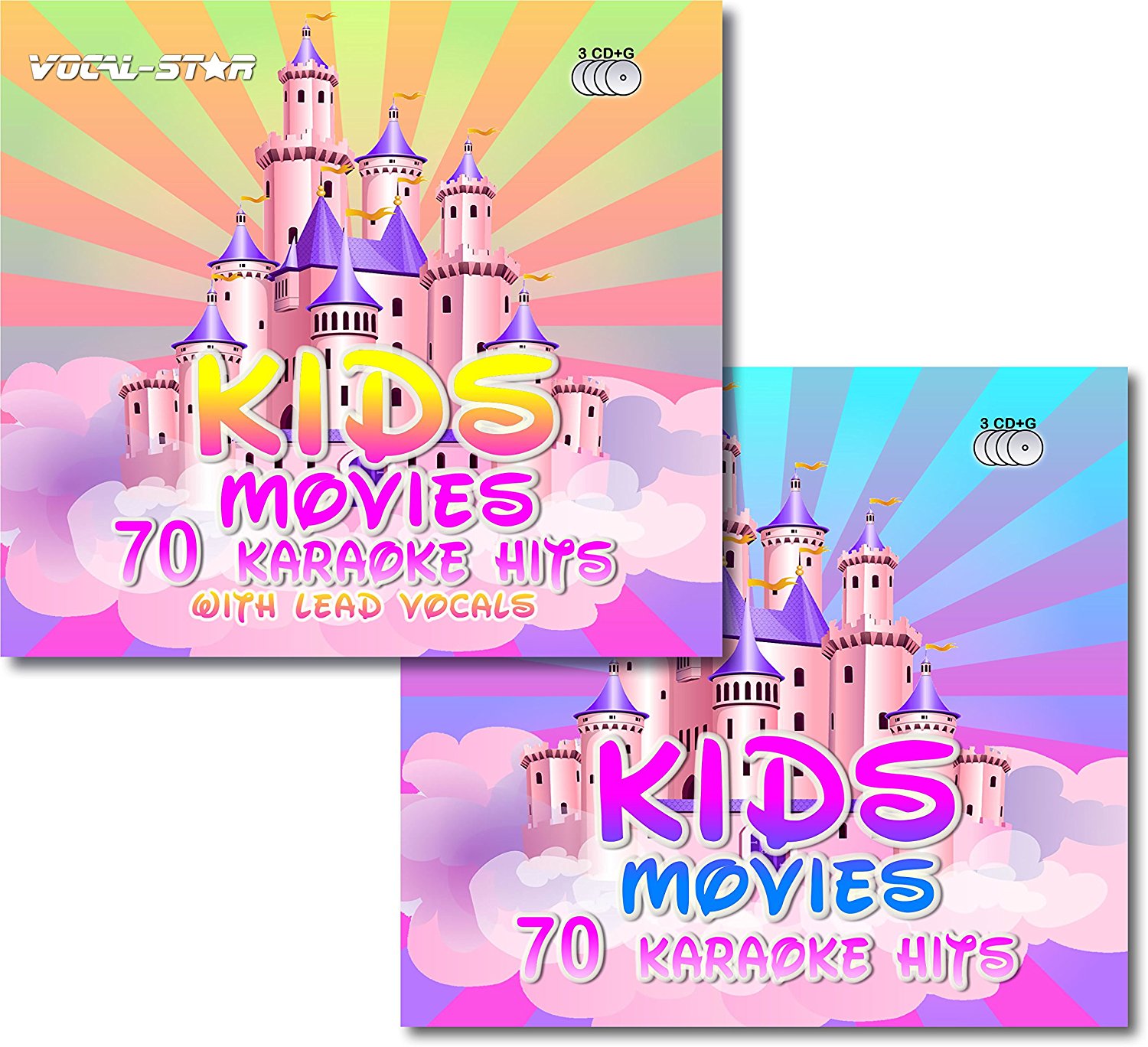 Vocal-Star Karaoke Kids Movies 6 CDG Disc Bundle 140 Songs (70 With Lead Vocals)