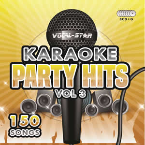 Vocal-Star Party Hits 3 Karaoke Disc Set 8 CDG Discs 150 Songs