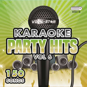 Vocal-Star Party Hits 6 Karaoke Disc Set 8 CDG Discs 150 Songs