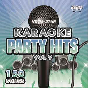 Vocal-Star Party Hits 9 Karaoke Disc Set 8 CDG Discs 150 Songs